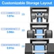 thumbnail image 3 of Rack para mancuernas Niffgaff de 3 niveles 114 x 25 x 79 cm, capacidad de 205 kg, 3 of 8