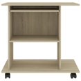 thumbnail image 2 of vidaXL Computer Desk Sonoma Oak 80x50x75 cm Engineered Wood, 2 of 4