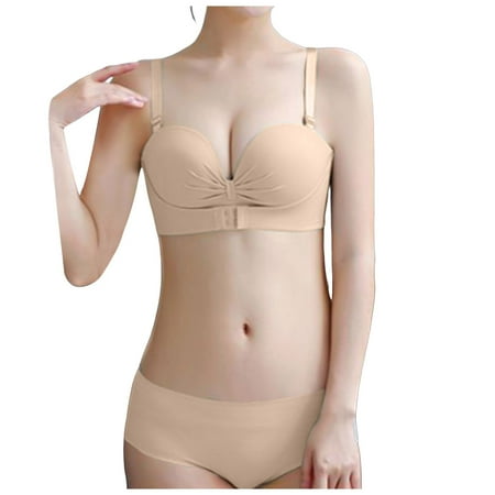 Japanese Front Button Strapless And Underwire Underwear For Women Breathable And Comfortable Bra Set Lace Garter Lingerie Set plus Size Sexy Lace Lingerie for Women Set