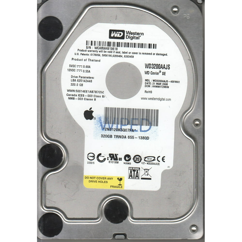 Western digital wd3200aajs как подключить к ноутбуку