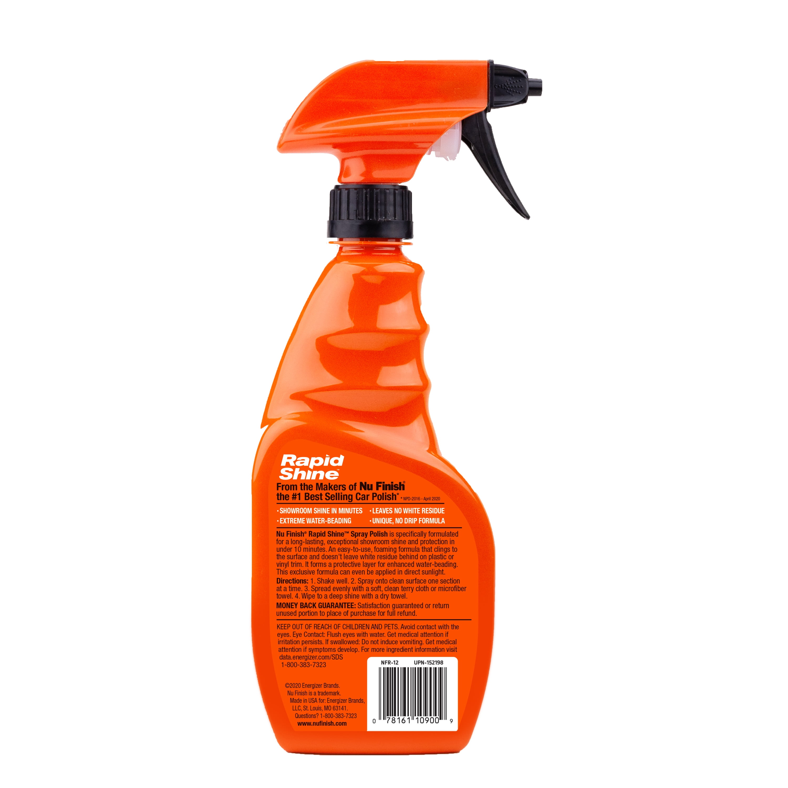 NU Finish E301656100 Rapid Shine Spray Detailer 15 Oz 15. Fluid Ounces for  sale online