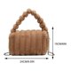 thumbnail image 3 of Bolso de muñeca esponjoso para mujer, monedero pequeño de gran capacidad, informal para otoño e invierno, 3 of 6