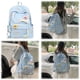 thumbnail image 3 of 805 Color Ins Mochila Gran Capacidad Bolso Escolar para Estudiantes (azul) Azul, 3 of 9