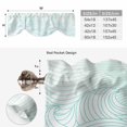 thumbnail image 6 of Coastal Ocean Tie Up Valance Curtains for Windows, Kitchen Curtains Window Treatments, Modern Minimalist Sea Waves Striped Art Short Window Shades Valances for Bedroom Bathroom Cafe 42"x18", 6 of 8