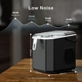 thumbnail image 5 of Portable Ice Maker Countertop, 9Pcs/8Mins, 26lbs/24H, Self-Cleaning Ice Machine with Handle, 2 Sizes of Bullet Ice for Home Kitchen Office Bar Party, Black, 5 of 7