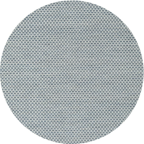 Ahgly Company Indoor Round Contemporary Light Gray Abstract Area Rugs, 5' Round
