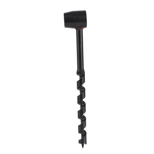 Taladro de supervivencia, taladro manual negro, herramienta de perforación de madera para supervivencia, taladro manual de aspecto llamativo