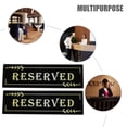 thumbnail image 3 of 2Pcs Black Acrylic Reserved Table Sign for Hotel Staff, 3 of 8