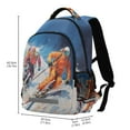 thumbnail image 3 of ALAZA Ski Skateboard Backpack Elementary School Bag Bookbag Travel Rucksack, 3 of 7