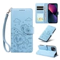 thumbnail image 1 of Funda Cartera GANGXUN con Diseño de Perrito en Relieve para iPhone 14 Plus , Protección 360° con Ranuras y Correa Desmontable, 1 of 6