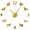 Gold, variant on Different Pet Dog Breeds Frameless Wall Clock Stickers, DIY Modern Decorative Clocks for Living Room, Bedroom, Office - Easy to Install, Large 3D Clock Design (Black,37in)