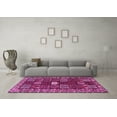 thumbnail image 3 of Ahgly Company Indoor Square Persian Pink Traditional Area Rugs, 4' Square, 3 of 4