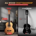 thumbnail image 4 of Pyle Beginner Acoustic Guitar Kit, 4/4 Full Size All Wood Instrument for Beginners, Adults, 39" Natural Gloss, 4 of 5