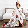 thumbnail image 5 of Thanksgiving Pumpkin Throw Blanket, Cute Autumn Leaf Blanket for Adults, Soft Comfortable Pumpkins Fleece Carpet Blanket for Sofa Bed Couch, 5 of 6