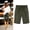 Army Green, variant on Womens Summer Solid Linen Shorts Casual Drawstring Comfy Knee Length Shorts Cuffed Hem Bermuda Shorts with Pockets