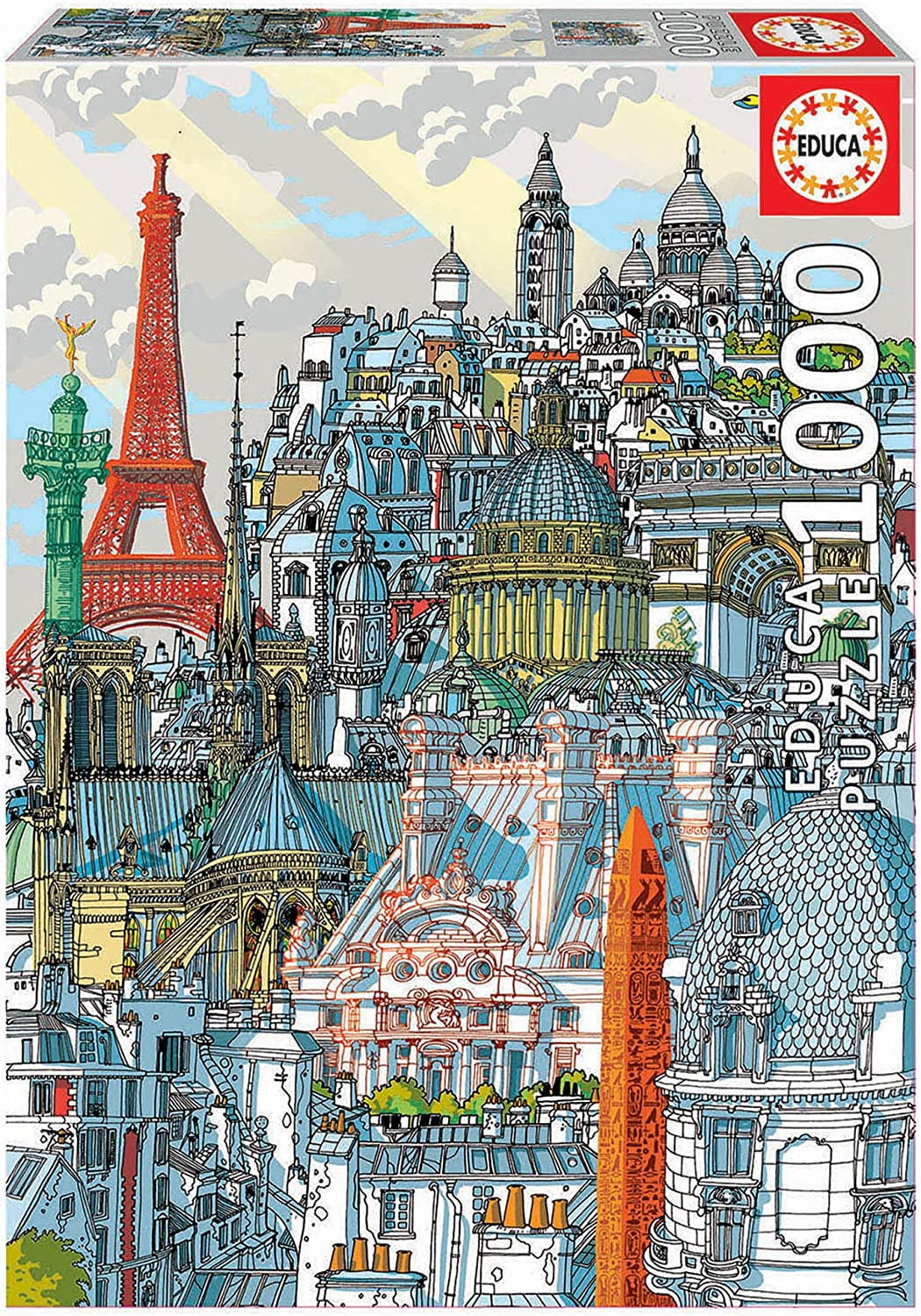 Free Shipping! 4000 Piece The Old Streets of Paris Jigsaw