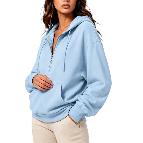 Women'S Hoodies Fall Fashion Outfits Workout Sweatshirts Y2k Winter Zip Up Jackets Oversized Tops S
