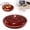 B, variant on 12.59 Inch Divided Serving Tray with Lid, 8 Compartments Portable Snackle Box Container, Round Veggie Tray with Clear Lid, Lazy Susan Snack Box for Fruit Veggie Candy Nuts Chips Dips Party Home