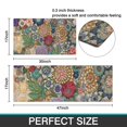 thumbnail image 7 of Colorful Pioneer Flower Pattern Kitchen Rugs Sets Of 2,Anti Fatigue Kitchen Mat Rugs Non Slip Washable,Decorative Kitchen Floor Mats for Kitchen,Sink,Laundry,17"x30"+17"x47", 7 of 7