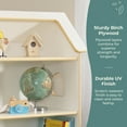 thumbnail image 6 of Guidecraft EdQ Dollhouse Bookshelf - White: Multi-Purpose Dollhouse Book Organizer with Cube Storage in Playroom and Homeschool, 6 of 6