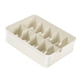 thumbnail image 2 of Caja de almacenamiento para calcetines, ropa interior, armario, contenedores de almacenamiento de lencería, divisores que ahorran espacio 10 rejillas blancas, 2 of 9
