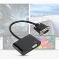thumbnail image 4 of Cable convertidor de vídeo VGA a HDMI VGA HD Adaptador plug-and-play para proyector de ordenador, 4 of 8