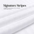 thumbnail image 3 of Pillow Protectors Queen/Standard (20 x 28 inches), Pack of 2 – 100% Cotton White Striped Pillow Covers with Zipper, Breathable & Moisture Wicking Pillow Protector Set, 3 of 3