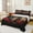 Black Red Brown, variant on Manfei Wild Lion Twin Sheet Sets 3pcs, Jungle Animal Theme Twin Fitted Sheet, Chic Red Rose Flat Sheet, Lightweight Room Decor