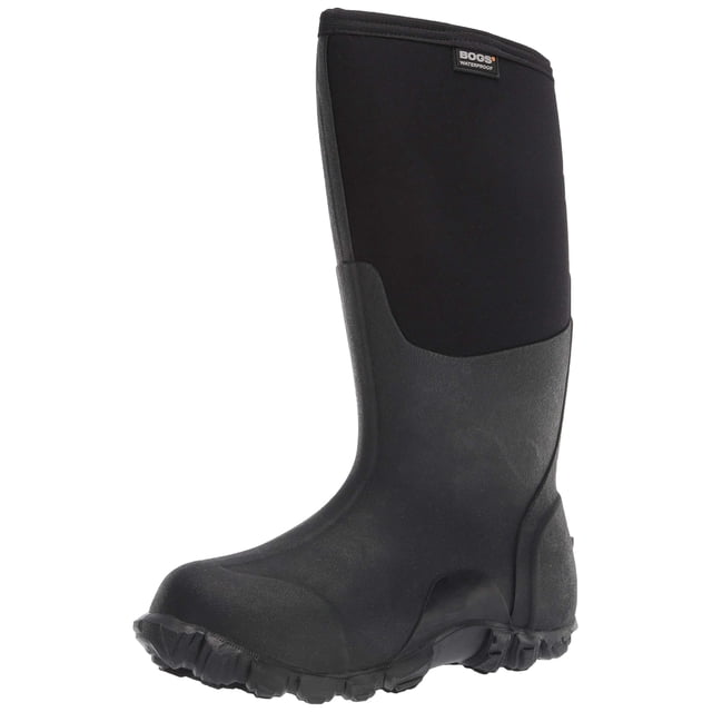 Bota de lluvia BOGS Classic High-M con aislamiento impermeable para hombre, color negro