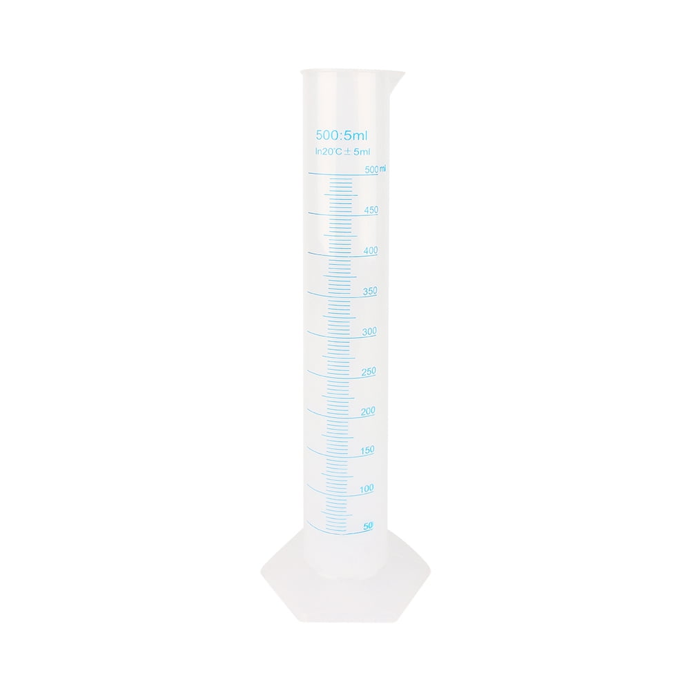 500ml Oil Mixing Measuring Jug - Graduated Cylinder For 2-Stroke Engine Fuel Mixture With Rubber Cap