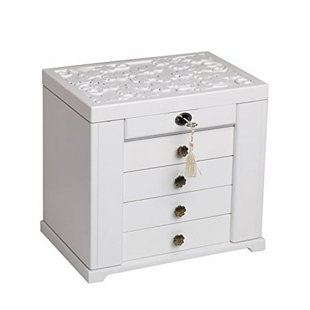 Rowling Extra Large Wooden Jewelry Box Jewel Case Cabinet Armoire