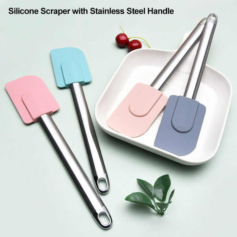 3PK Silicone Spatula Heat Resistant Spatula Kitchen Gadget Scraper