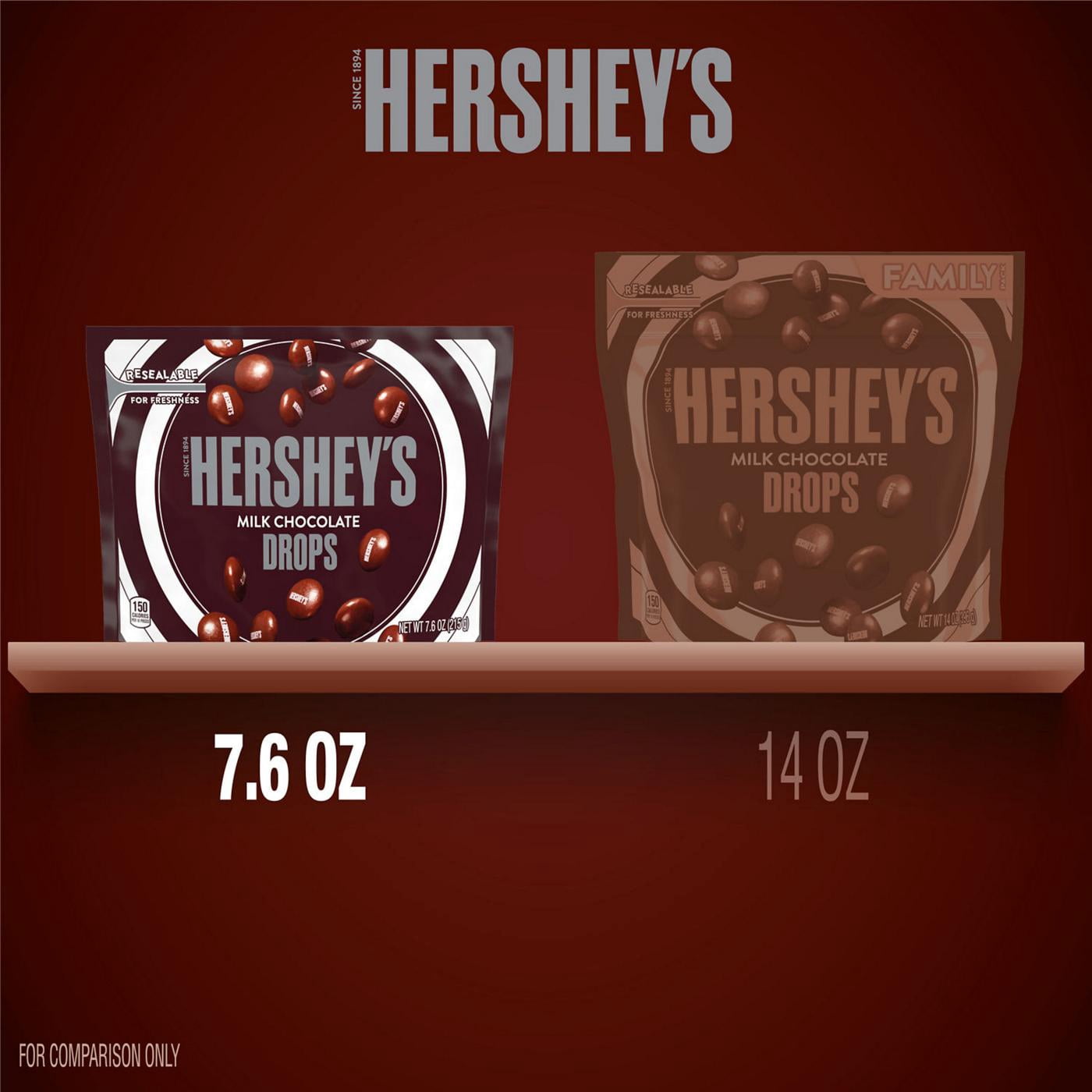 Hershey's Drops Milk Chocolate Candy - 7.6 oz (Pack of 2)