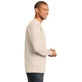 thumbnail image 3 of Port & Company Tall Long Sleeve Essential Tee-4XLT (Natural), 3 of 6