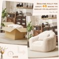 thumbnail image 7 of Lacoo Giant Bean Bag Chairs Fillers Cloud Couch Sofa With Armrests Large Lazy Bean Bag Chair for Gaming, Reading,Beige, 7 of 7