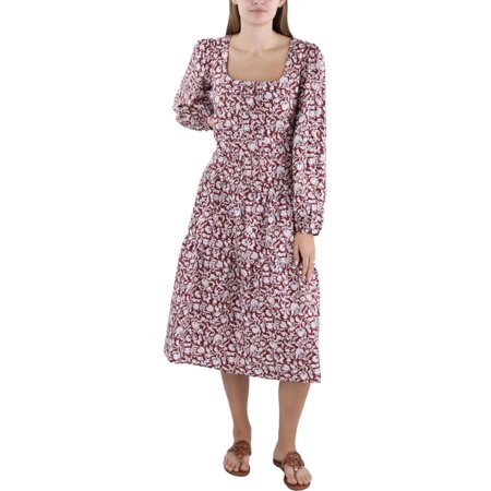 Joie Womens Pintuck Long Shirtdress