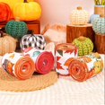 thumbnail image 3 of 1 Roll 5 Yards Fall Ribbons, 2.5" Orange Black Buffalo Plaid Wired Edge Burlap Ribbon Pumpkin Ribbon Thanksgiving Farmhouse Wrapping Ribbon for Autumn Party Decor Gift DIY Crafts Wreaths Bow, 3 of 8