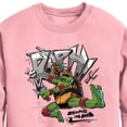 thumbnail image 2 of Teenage Mutant Ninja Turtles: Mutant Mayhem - Raphael Going In Loud - Toddler And Youth Crewneck Fleece Sweatshirt, 2 of 4