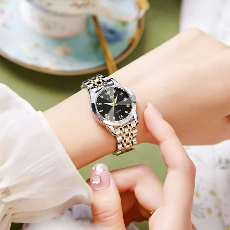 Ladies gold watch small face hot sale