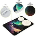 thumbnail image 4 of Coolnut Galaxy Wolf Dish Drying Mat for Kitchen Counter, Ultra Absorbent Reversible Microfiber Dishes Drying Rack Pad Heat-resistant Mats 18x24in Home Decor, 4 of 7