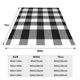 thumbnail image 3 of Balery White And Black Plaid Manta de Felpa Suave y Acogedora – Cobija de Franela Aterciopelada para Cama, Lavable y Cálida para Sofá, Mascotas, Transpirable-60"x50", 3 of 7