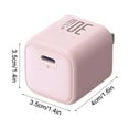 thumbnail image 6 of Mini Portable Charger,30W USB C Charger,Super Fast Charger USB,Compact Fast Wall Charger Block,Chargers Fast Charging,USB-C Power Adapter for Many Phones And Other Electronic Devices, 6 of 9