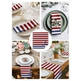 thumbnail image 3 of Anchor Red Cloth Napkins Set of 4 Reusable Dinner Napkins, Modern Navy Blue White Striped Nautical Cocktail Napkin Washable Table Napkins for Wedding/Holiday Party/Baby Shower 20"x20", 3 of 7