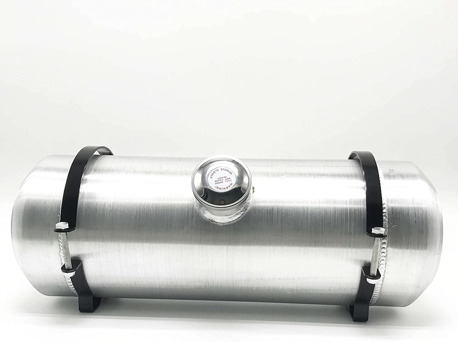 JSD AUTO PARTS 4 Gallons Aluminum Gas Tank / Fuel Tank 8 x 20 inch Center Fill 1/4" NPT Outlet