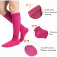thumbnail image 3 of Slouch Socks Womens Scrunch Knee-High Boot Socks Slouchy Extra Long Soft 3 Pairs Stacked Socks Size 5-11, 3 of 6
