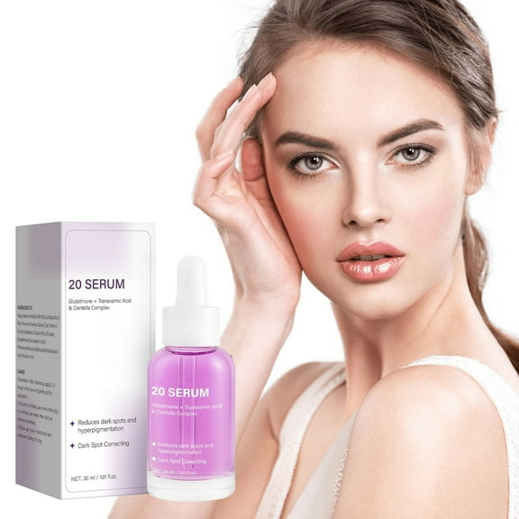 Kokovifyves Face Serum with Glutathione TXA Tranexamic and Centella Reduces Pigmentation Uneven Tone Pore Care for Sensitive 30ml