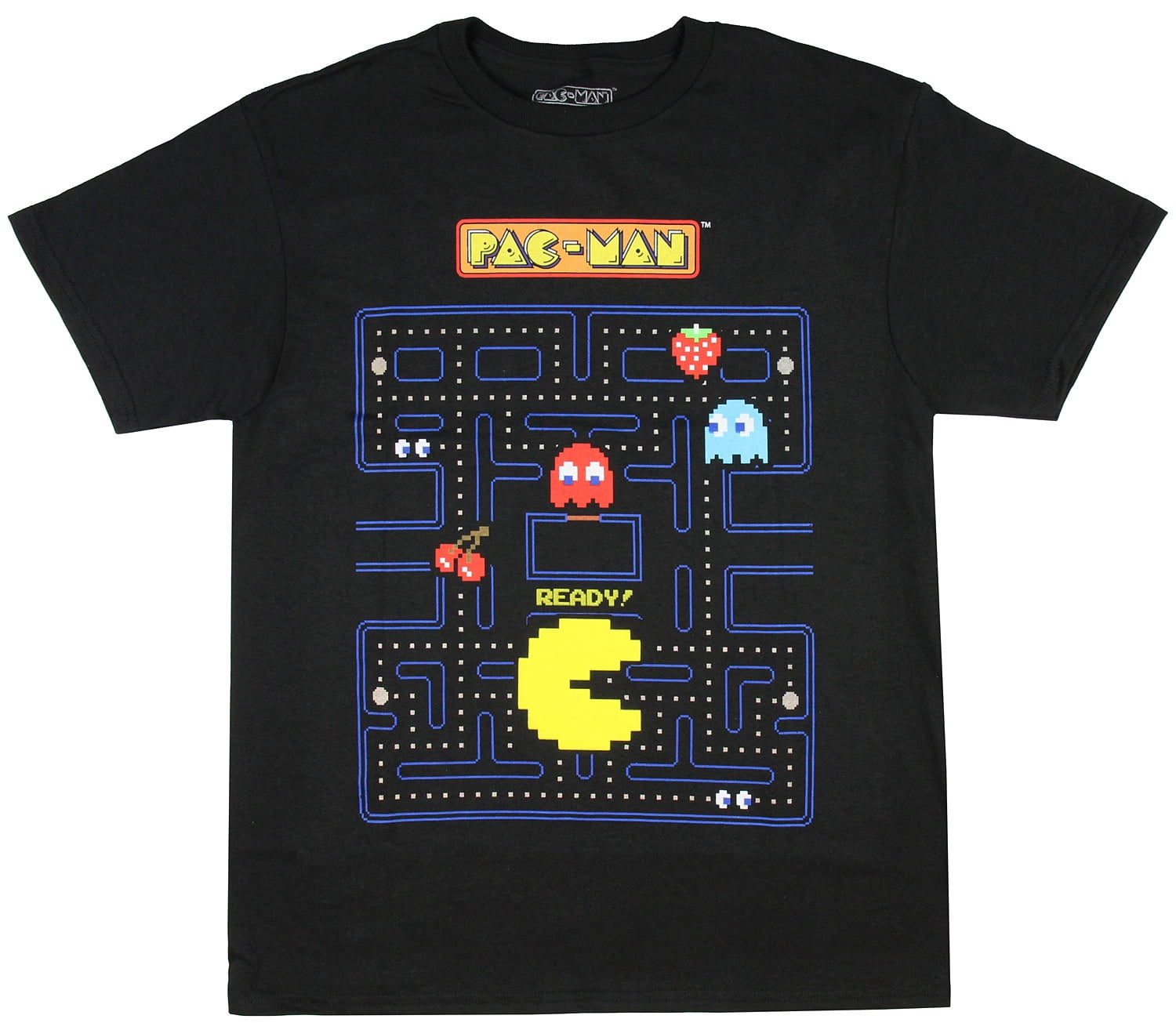 Bioworld - Pac-Man Boy's Game Action Graphic Print T-Shirt - Walmart ...