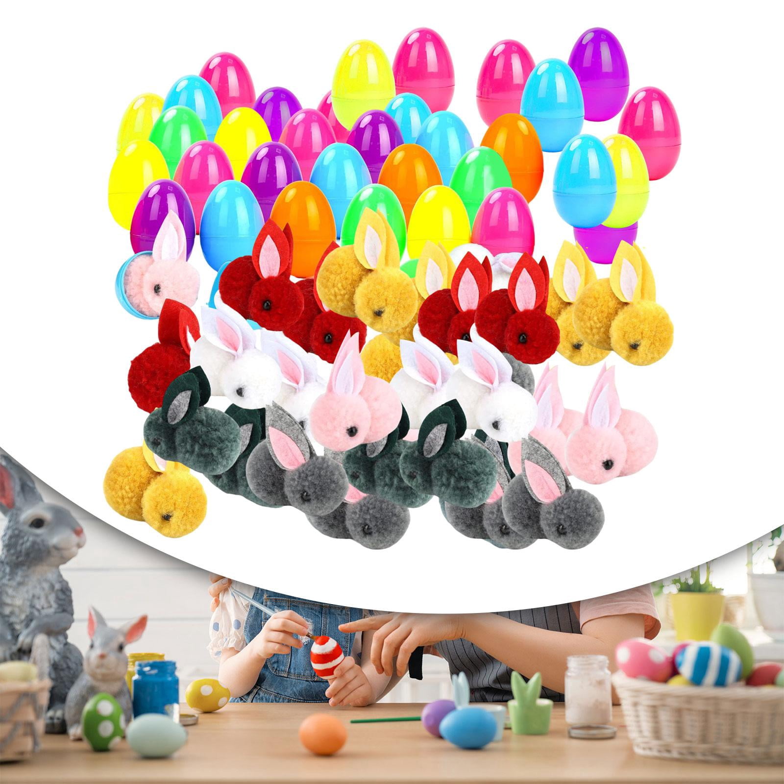 Sharprepublic Easter Eggs with Easter Bunnies Fun Animal Toys for Goodie Bag Fillers 38 Bunny Eggs