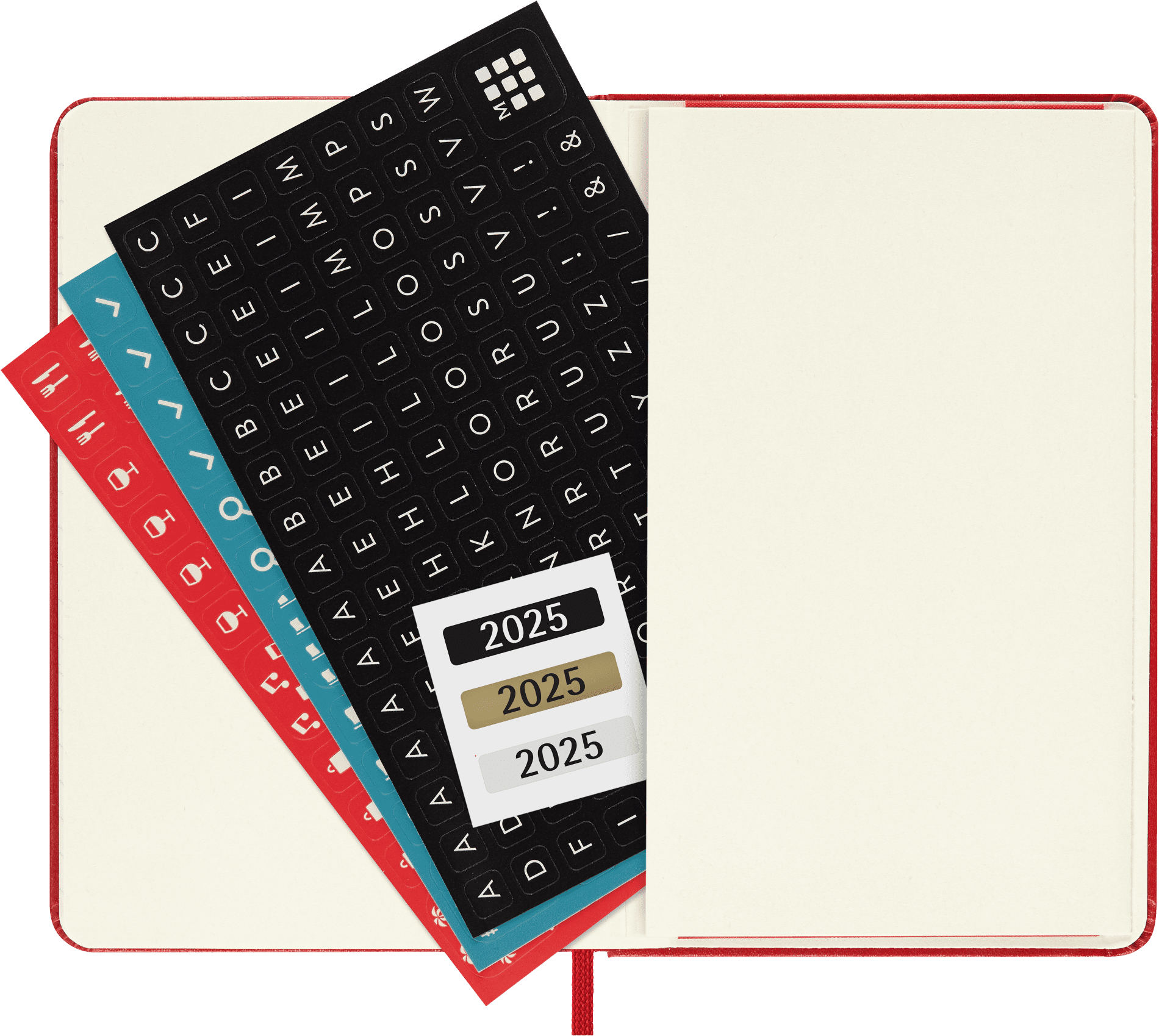 Moleskine Classic 12 Month 2025 Weekly Planner, Hard Cover, Pocket (3.5" x 5.5"), Scarlet Red, 144 Pages