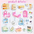 thumbnail image 4 of Juego de muebles para casas de muñecas HAPGFS, 45 piezas, miniaccesorios, 4 of 7